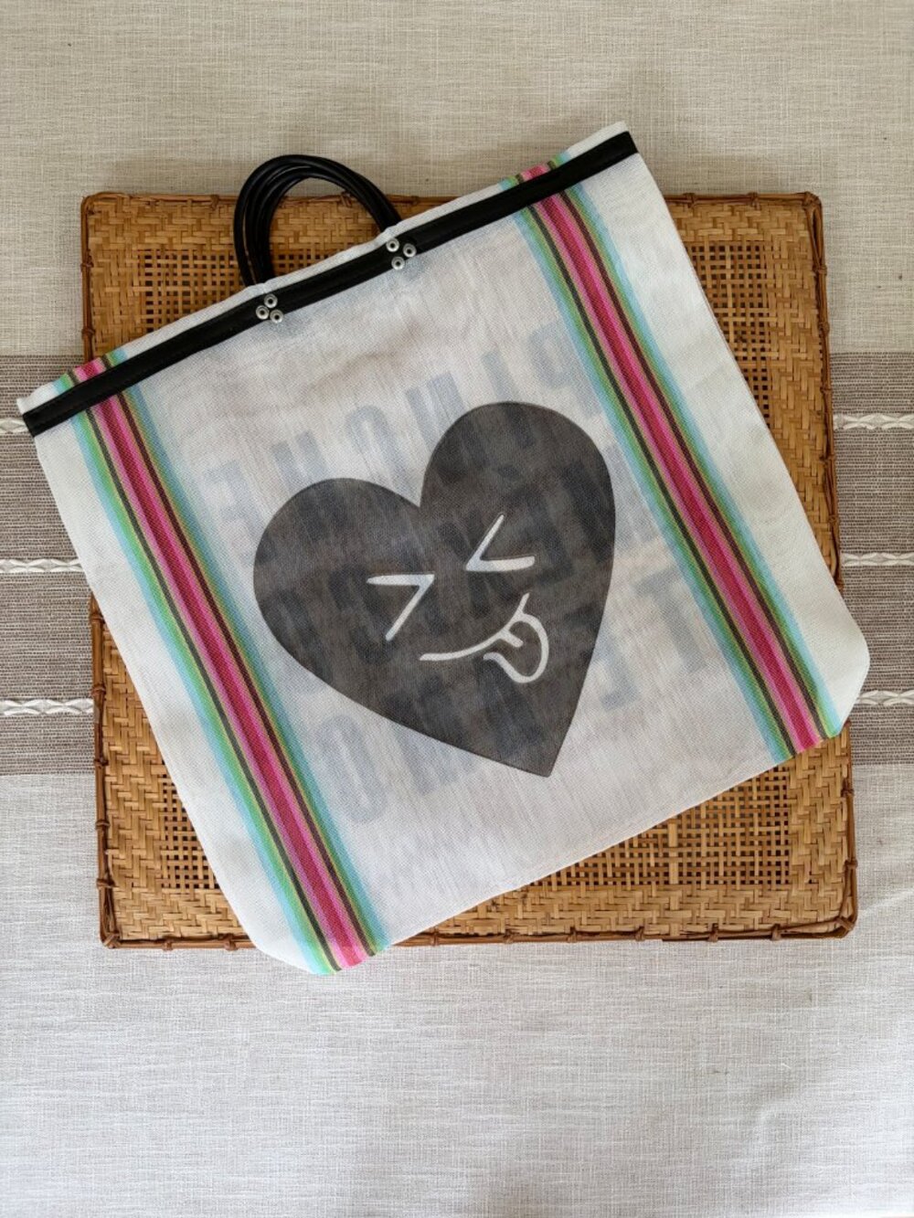 Mexican Mesh Tote Bag " Pinche México Te Amo" - Picture 3 of 3